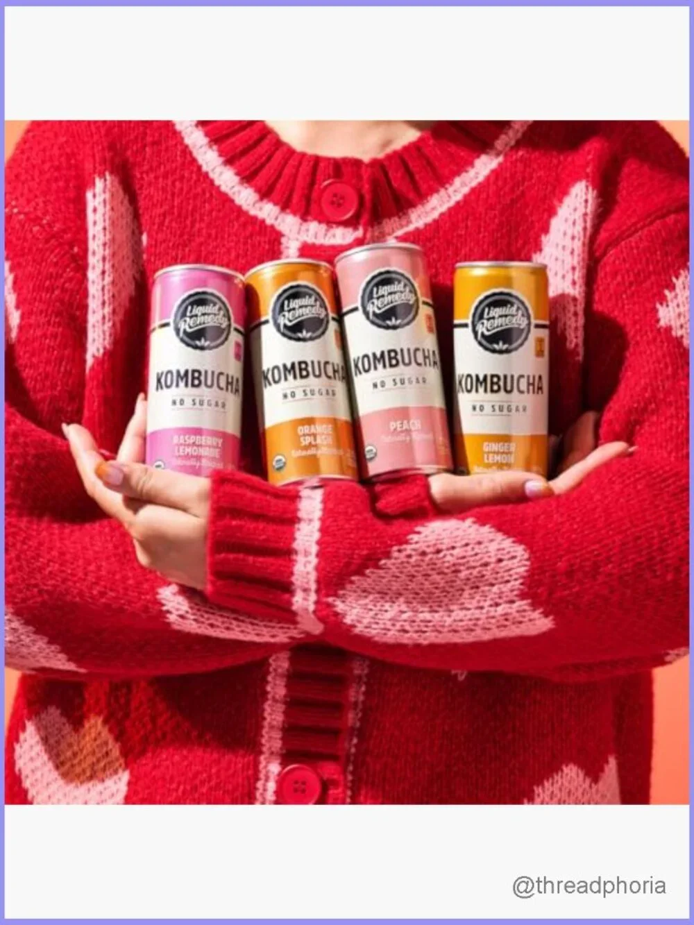 Sugar Free Kombucha Variety Pack - 24 Cans, Gut Health